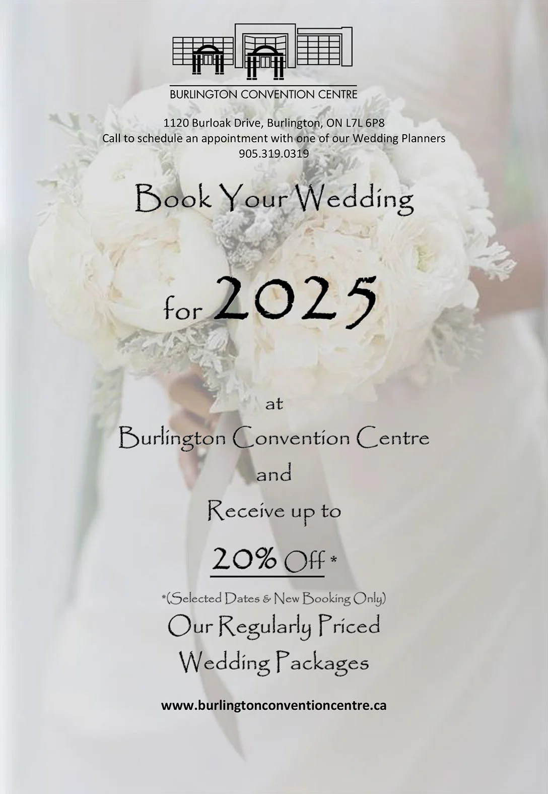 Wedding Event Promos Burlington Convention Centre Canada 905 319 0319