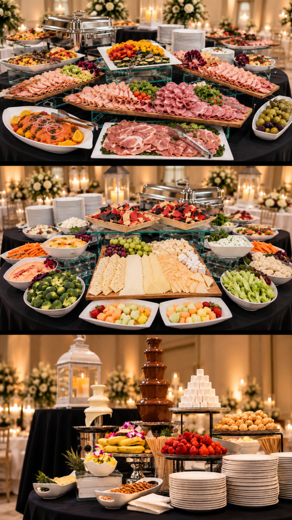 Elegant Three Tier Banquet Buffet 1